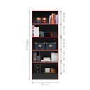 Ver imagem 3 de 4095 - Armario Gamer Preto Fosco/vermelho (4095.76)