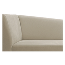 Ver imagem 5 de Recamier Valéria 140cm Lado Direito de Quem Senta Sala de Estar Suede Bege - Incasa Decor