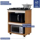 Ver imagem 4 de Balcão para Cooktop 5 Bocas Turim Kaiki Móveis Nature/off White