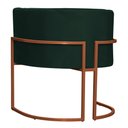 Ver imagem 4 de Poltrona Decorativa Luana Base Bronze Veludo Verde - Montanaris Decor Md Montanaris Decor