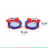 Óculos de Natação Infantil Para Esportes Aquáticos Antiembaçante Caranguejo Azul Buba - 4
