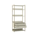 Ver imagem 1 de Guarda Roupa Closet Modulado Industrial Quarto Solteiro Olivar Aberto 178cm - Off White