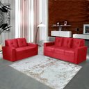 Ver imagem 1 de Conjunto de Sofá 2 e 3 Lugares 1051 Maceio Mamflex Veludo Vermelho