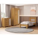 Ver imagem 1 de Quarto de Solteiro Clara Cama Cômoda e Guarda Roupa de Mdf Designer Rattan