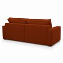 Ver imagem 4 de Sofá Sala de Estar Nilo Retratil Manual Bipartido 210cm 3 Lugares Linho Terracota m1 - Monari Design