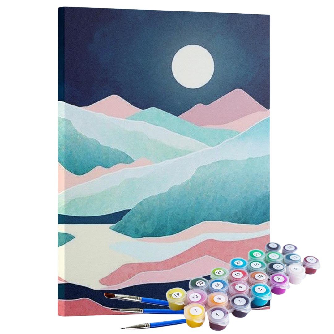 Kit Pintura Terapêutica - Paisagem Noturna