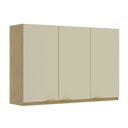 Ver imagem 2 de Armário Aéreo Cozinha 120 Cm Nanda 3 Portas Nature/arenas - Tecno Mobili