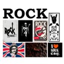 Ver imagem 2 de Kit 7 Placas Decorativas Rock Música Festival C/ Letras Rock