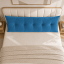 Ver imagem 2 de Almofada Encosto Triangular Cama Leitura Cabeceira Suede