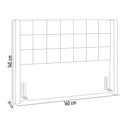 Ver imagem 3 de Cabeceira Cama Box Queen 160 cm P05 Paris Couríssimo Marrom - Lyam Decor