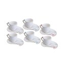 Ver imagem 1 de Conjunto Wolff 6 Xícaras Café Porcelana Flower Plate Br 90ml