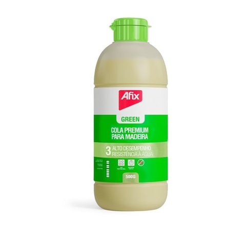 Cola Adesivo Premium 500g Resistente À Água Afix Green 3 Artecola 01 Unidade