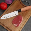 Ver imagem 4 de Faca Santoku Alveolar Japan Lâmina Aço Inox Profissional