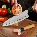 Ver imagem 2 de Faca Santoku Alveolar Japan Lâmina Aço Inox Profissional