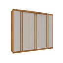 Ver imagem 2 de Guarda Roupa Casal 6 Portas 7 Gavetas Madrid 275cm  