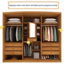 Ver imagem 7 de Guarda Roupa Casal 6 Portas 7 Gavetas Madrid 275cm  