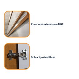 Guarda Roupa Casal 6 Portas 7 Gavetas Madrid 275cm   - 11
