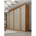 Ver imagem 1 de Guarda Roupa Casal 6 Portas 7 Gavetas Madrid 275cm  