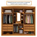 Ver imagem 6 de Guarda Roupa Casal 6 Portas 7 Gavetas Madrid 275cm  
