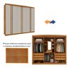 Guarda Roupa Casal 6 Portas 7 Gavetas Madrid 275cm   - 4