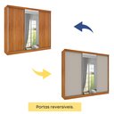 Ver imagem 3 de Guarda Roupa Casal com Espelho 3 Portas 6 Gavetas 270cm Milão  Flex 