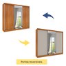 Guarda Roupa Casal com Espelho 3 Portas 6 Gavetas 270cm Milão  Flex  - 3