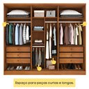 Ver imagem 4 de Guarda Roupa Casal com Espelho 3 Portas 6 Gavetas 270cm Milão  Flex 