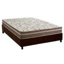 Ver imagem 1 de Cama Box Casal: Colchão Molas Bonnel Herval Assis + Base Crc Suede Brown (138x188)