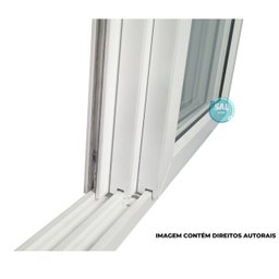Janela de correr PVC 120x200 3F Branca - 4