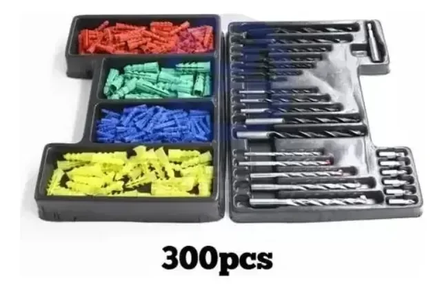 Jogo de Brocas Bits e Buchas 300 Peças com Maleta Re182 Snel Ferramentas - 3