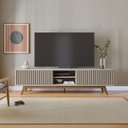 Ver imagem 1 de Rack Grande para Tv até 75 Pol 220x56cm Fortaleza Off White