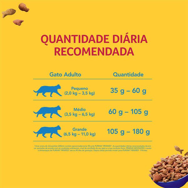 Ração Friskies Peixe e Frutos do Mar para Gatos Adultos - 3 Kg - 3