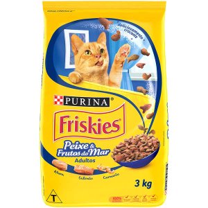 Ração Friskies Peixe e Frutos do Mar para Gatos Adultos - 3 Kg