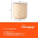 Ver imagem 3 de Vaso Maragogi Bege 30 Terrano