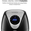 Ver imagem 3 de Fritadeira sem Óleo Air Fryer Digital 3,5l Mondial Preto/inox 1500w Af-30-di 220v