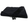 Manta Xale para sofá e cama 1,50x2,20m PRETO tear artesanal decorativa protetora - 2