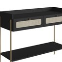 Ver imagem 7 de Aparador para Sala 2 Gavetas Pé Metal Arlo A10 Nero/dourado - Mpozenato