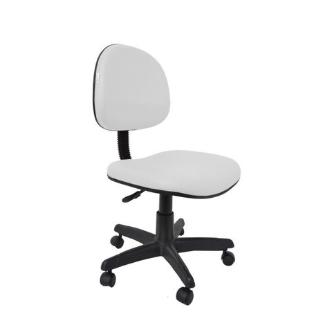 Cadeira Executiva Giratoria Zeus - Couro Sintetico Corano - Branco