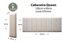Ver imagem 2 de Placas Cabeceira Modulada Adesiva Queen Estofada 160cm x 60cm Kit 8 Placas - Suede Off White