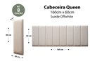 Ver imagem 2 de Placas Cabeceira Modulada Adesiva Queen Estofada 160cm x 60cm Kit 8 Placas - Suede Off White