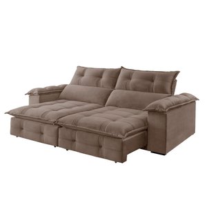 Sofá Retrátil e Reclinável Atlas 1,80m 02 Lugares Mola Ensacada Txr