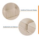Ver imagem 4 de Sofá 3 Lugares Linho Bege Tiê 212cm CabeCasa MadeiraOriginals