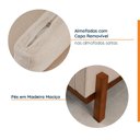 Ver imagem 5 de Sofá 3 Lugares Linho Bege Tiê 212cm CabeCasa MadeiraOriginals