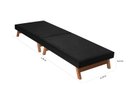 Ver imagem 3 de Cama Portátil Dobrável Preto c/Pés Madeira Espuma D26 Multifuncional