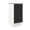 Ver imagem 1 de Balcão Madesa Agata 84 x 35cm com 1 Porta Branco e Preto