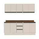 Ver imagem 2 de Cozinha Completa Koya 9 Portas 3 Gavetas Creme - Politorno