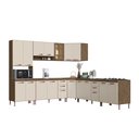 Ver imagem 3 de Cozinha Modulada Completa Fidelitá Berlim 7 Peças 536cm 18 Portas 4 Gavetas com Tampo