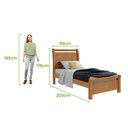 Ver imagem 2 de Cama Solteiro Reali - Lp - Rei de Casa Amendoa Clean