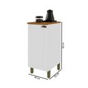 Ver imagem 3 de Balcão de Cozinha 40 cm Bariloche 1 Porta com Tampo 100% MDF 6225.32 Branco - Indekes