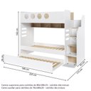 Ver imagem 5 de Treliche com Nicho Star Maker Casatema MadeiraOriginals Branco/Itapoã